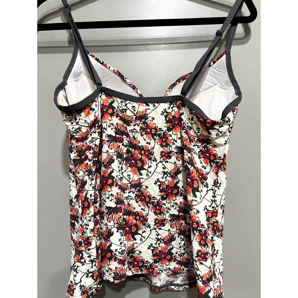 Lole tankini Large underwire Adjustable modest Casual Chic Swimwear artsy pool - Picture 2 of 8